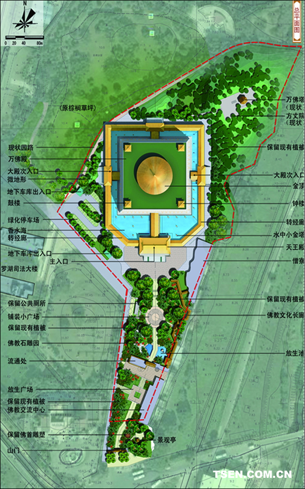 深圳万佛禅寺规划设计